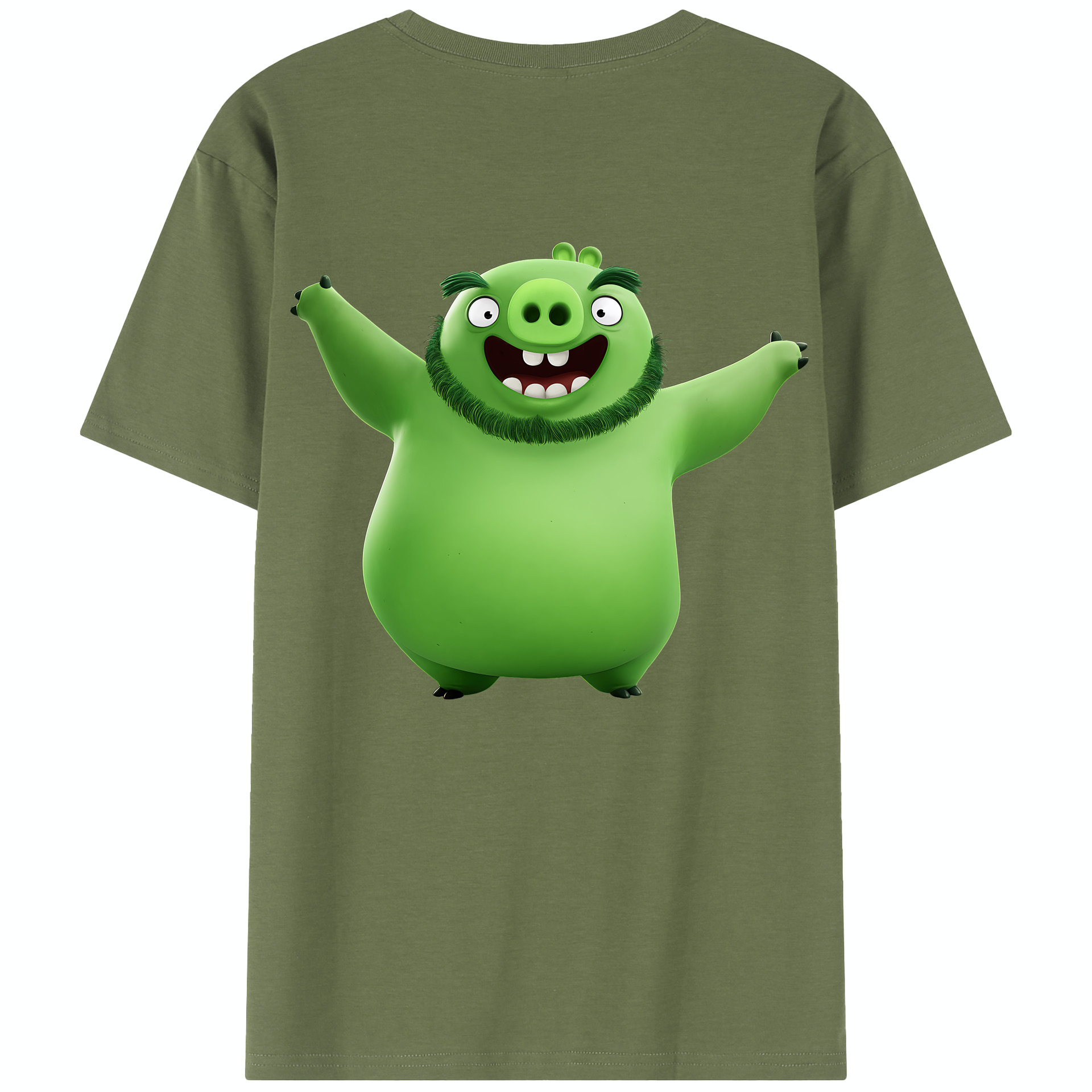 （画像用） Angry Birds アングリーバード 綿100％半袖Tシャツ（背面プリント）